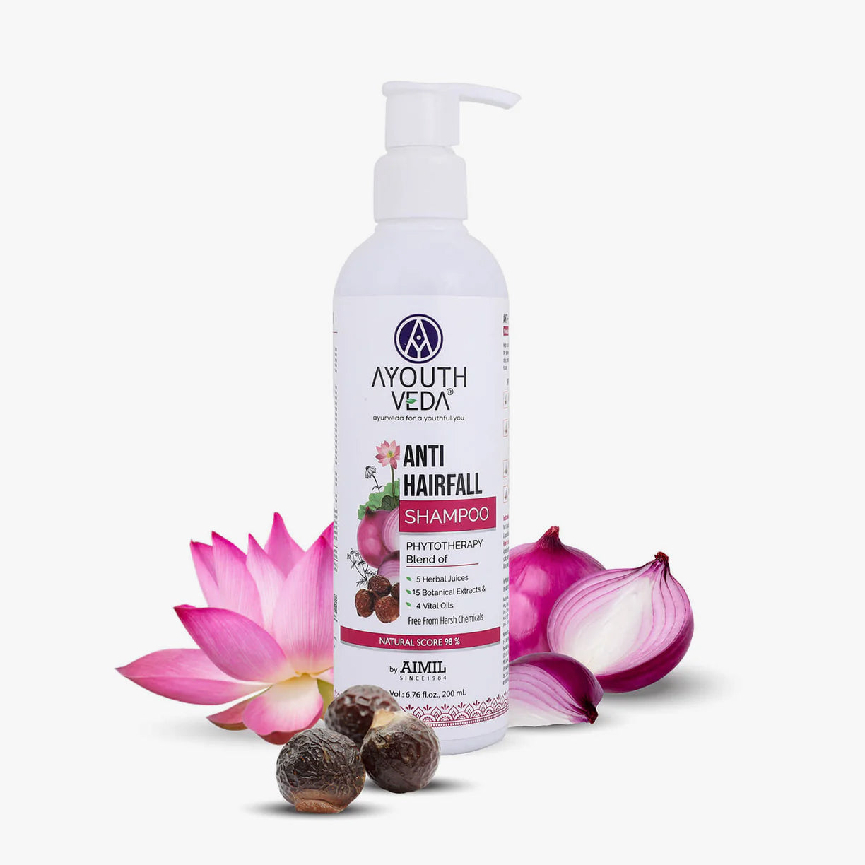 Ayouthveda Anti-Hair Fall Shampoo with Onion and Coffee - 200ml