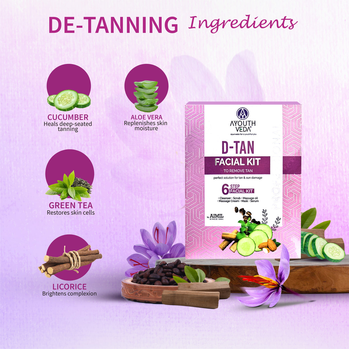 Ayouthveda D-TAN Facial Kit | Tan Removal - 40g