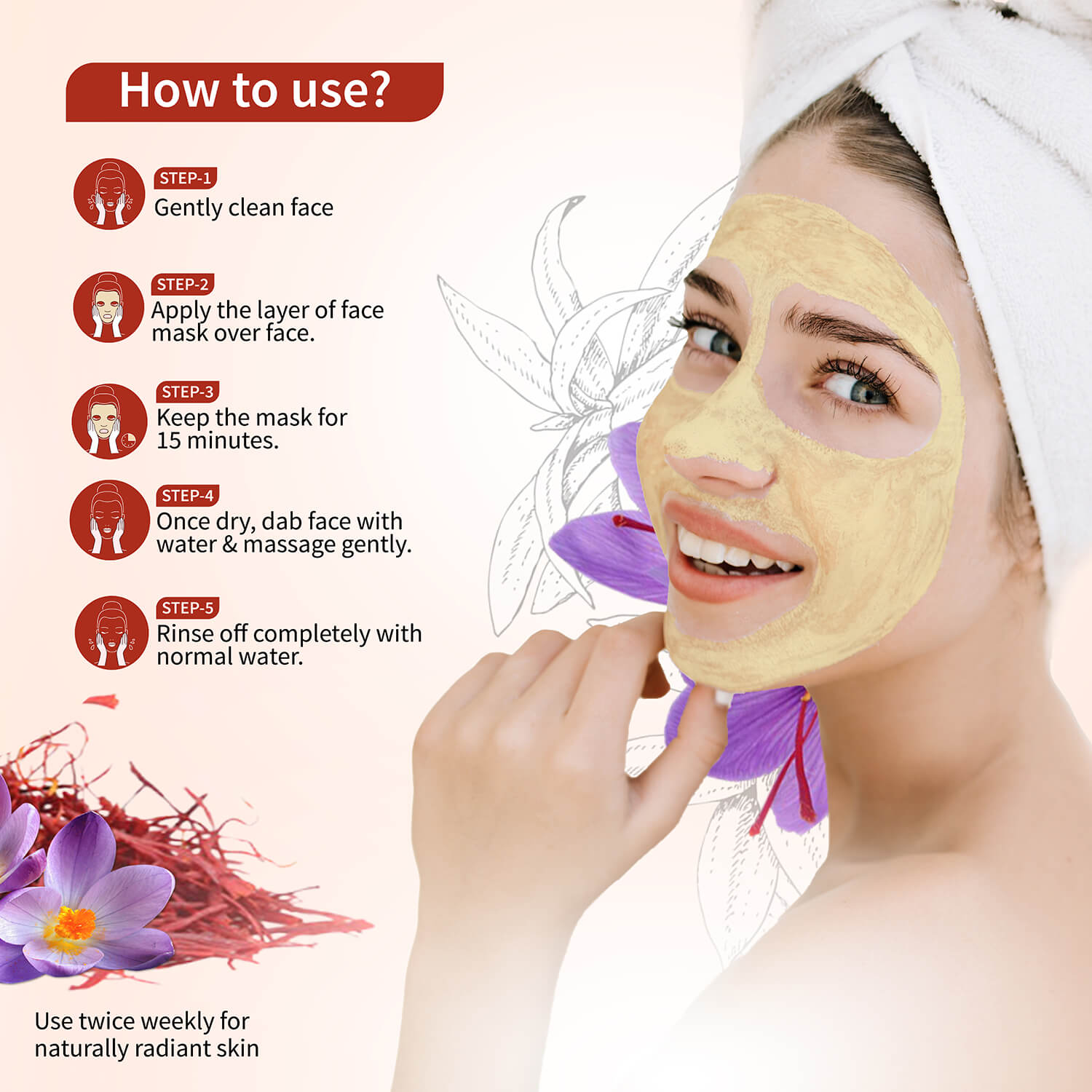 Ayouthveda Kunkumadi Face Mask - 50g
