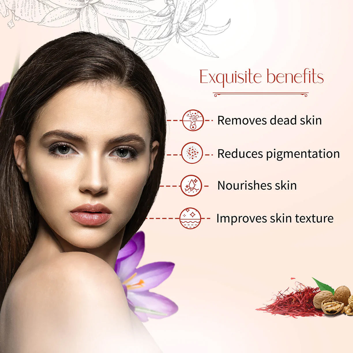 Ayouthveda Kunkumadi Facial Scrub | Revitalize & Refine Skin Texture - 50g