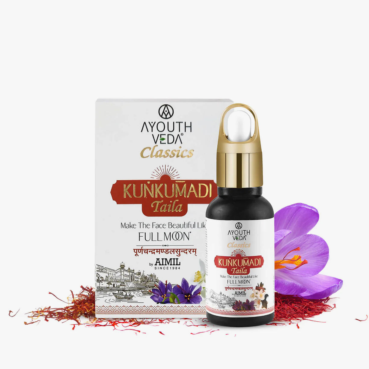Ayouthveda Kunkumadi Taila For Glowing & Nourishing Skin | Repairs Damage Skin - 30ml