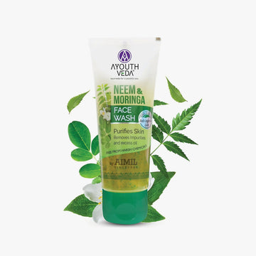Ayouthveda Neem & Moringa Skin Purifying Face Wash with Turmeric & Moringa Extracts - 50g