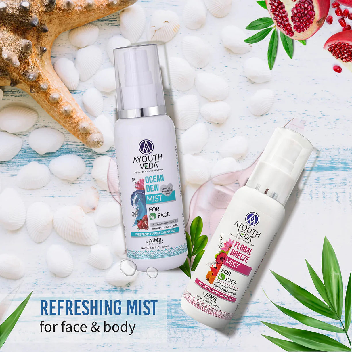 Ayouthveda Ocean Dew Mist to Keep Your Skin Hydrated All Day - 100ml