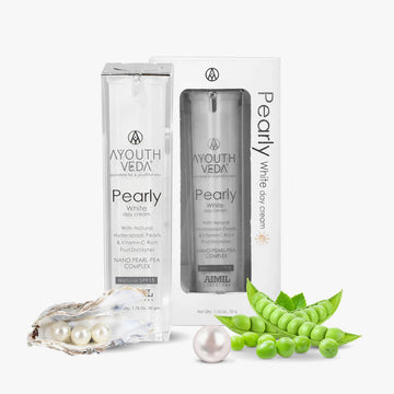 Ayouthveda Pearly White Day Cream With Natural SPF 15 | Suits Normal & Oily Skin - 30g