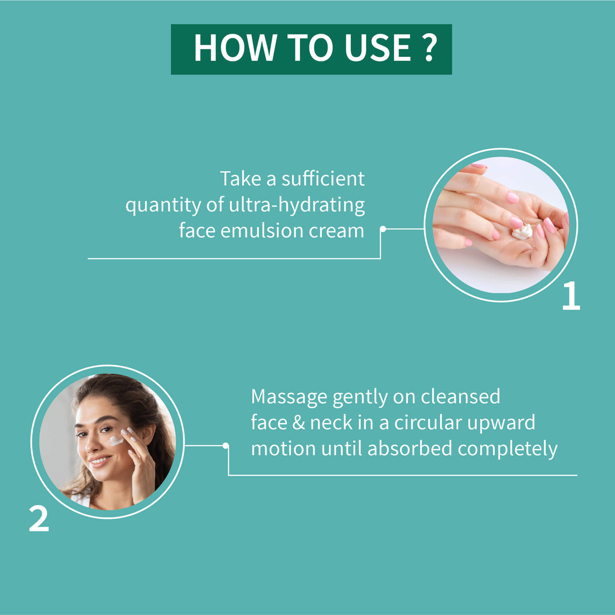 Ayouthveda Ultra Hydrating Face Emulsion Cream | 24-Hour Hydrating Moisturizer | For All Skin Types - 60g