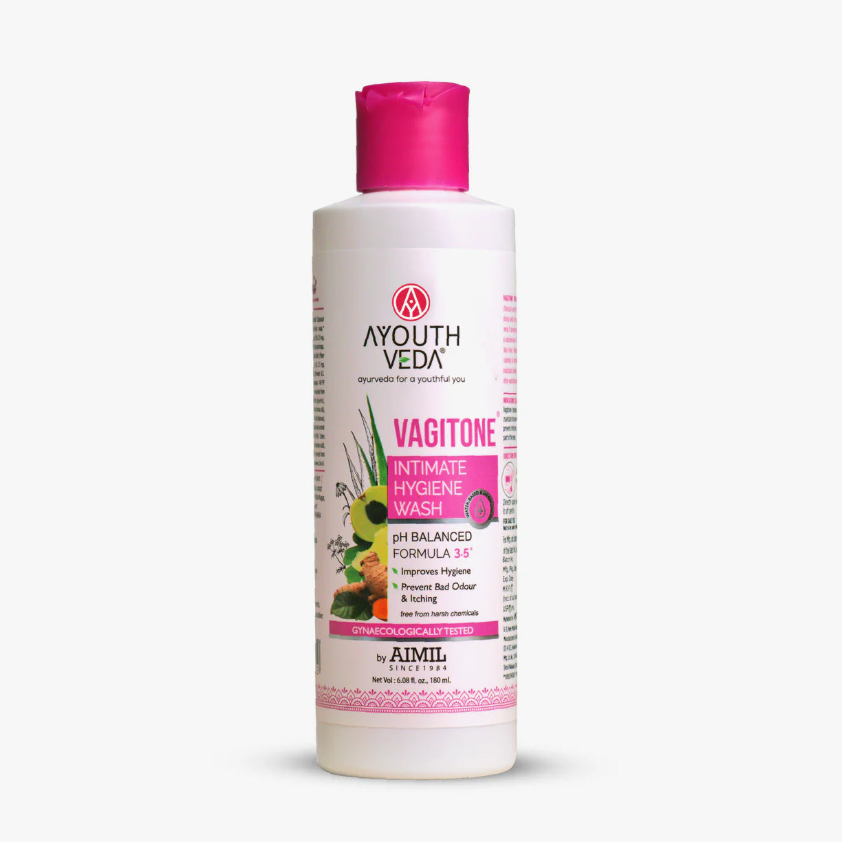 Ayouthveda Vagitone Intimate Hygiene Wash For Women | pH Balanced Daily Intimate Cleanser | Sulfate-Free, Gynaecologically Tested