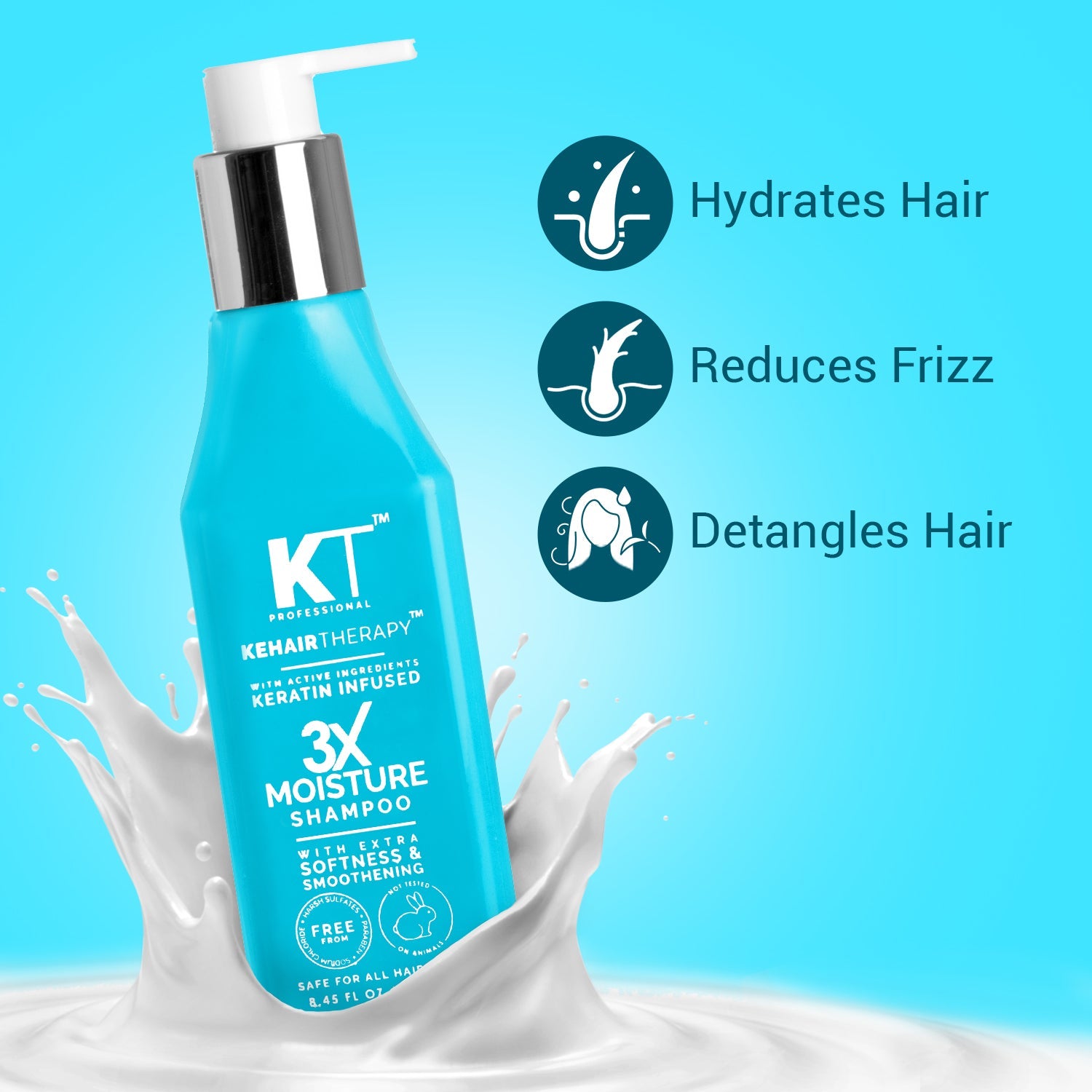 KT Professional Kehairtherapy 3X Moisture Shampoo