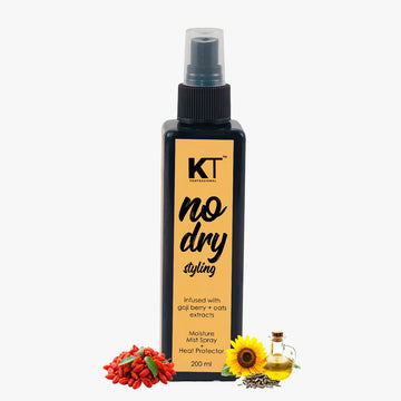 KT Professional No Dry Styling Moisture Mist Hair Spray & Heat Protector - 200ml