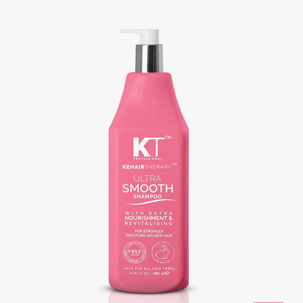 KT Professional Ultra Smooth Keratin Shampoo with Extra Nourishment & Revitalizing - 1000ml