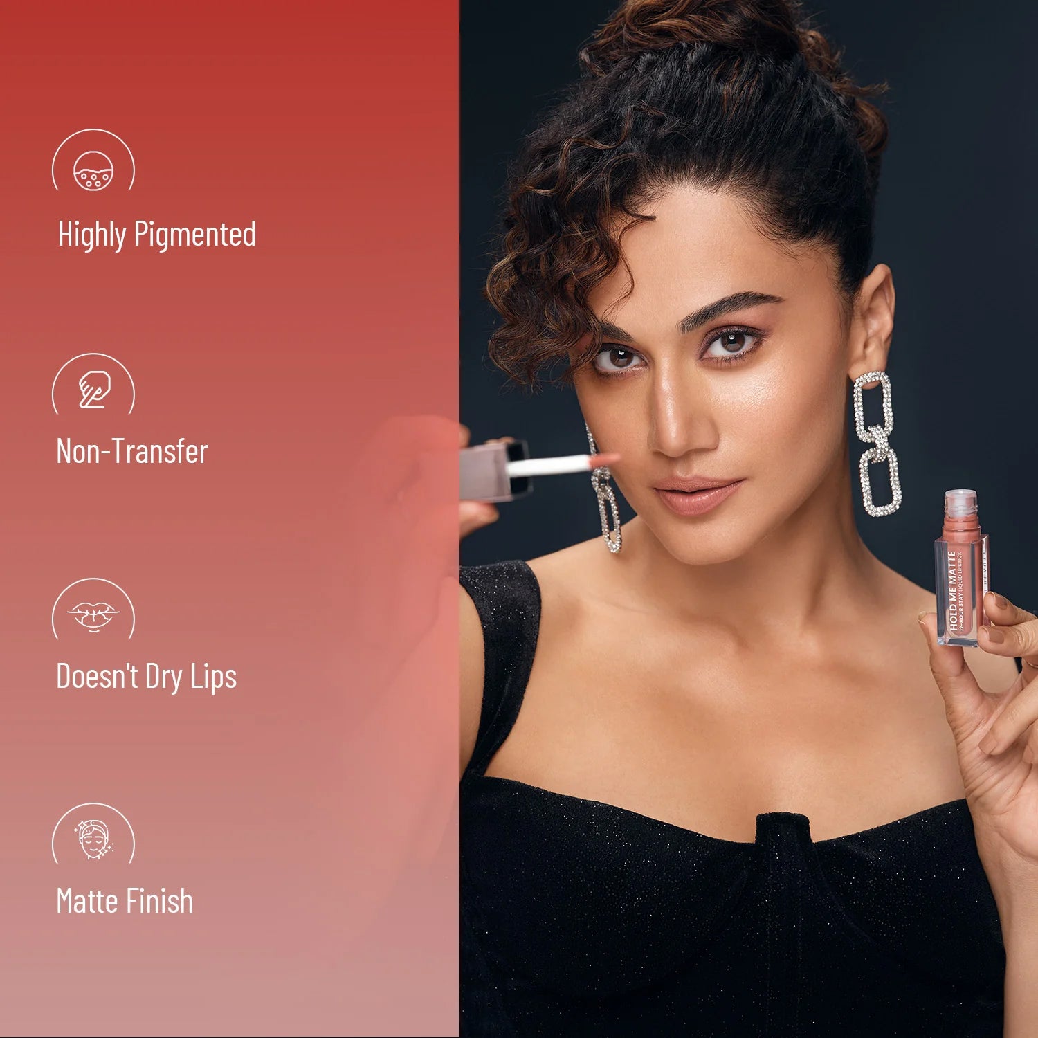 Swiss Beauty Hold Me Matte Liquid Lipstick | 12-Hour Stay | Waterproof | Long-Lasting
