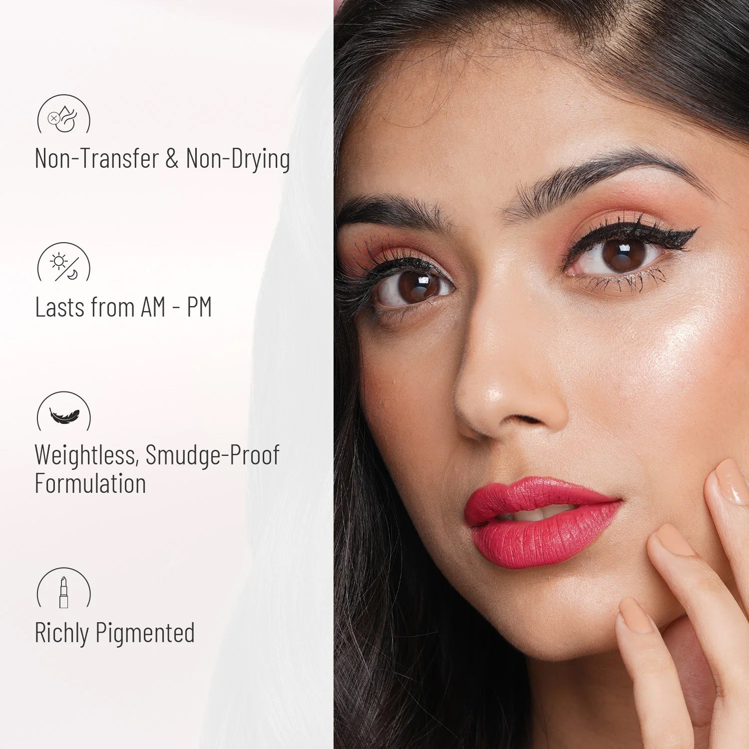Swiss Beauty Non-Transfer Matte Lipstick | Waterproof | 12-Hour Stay | Shade - First Love