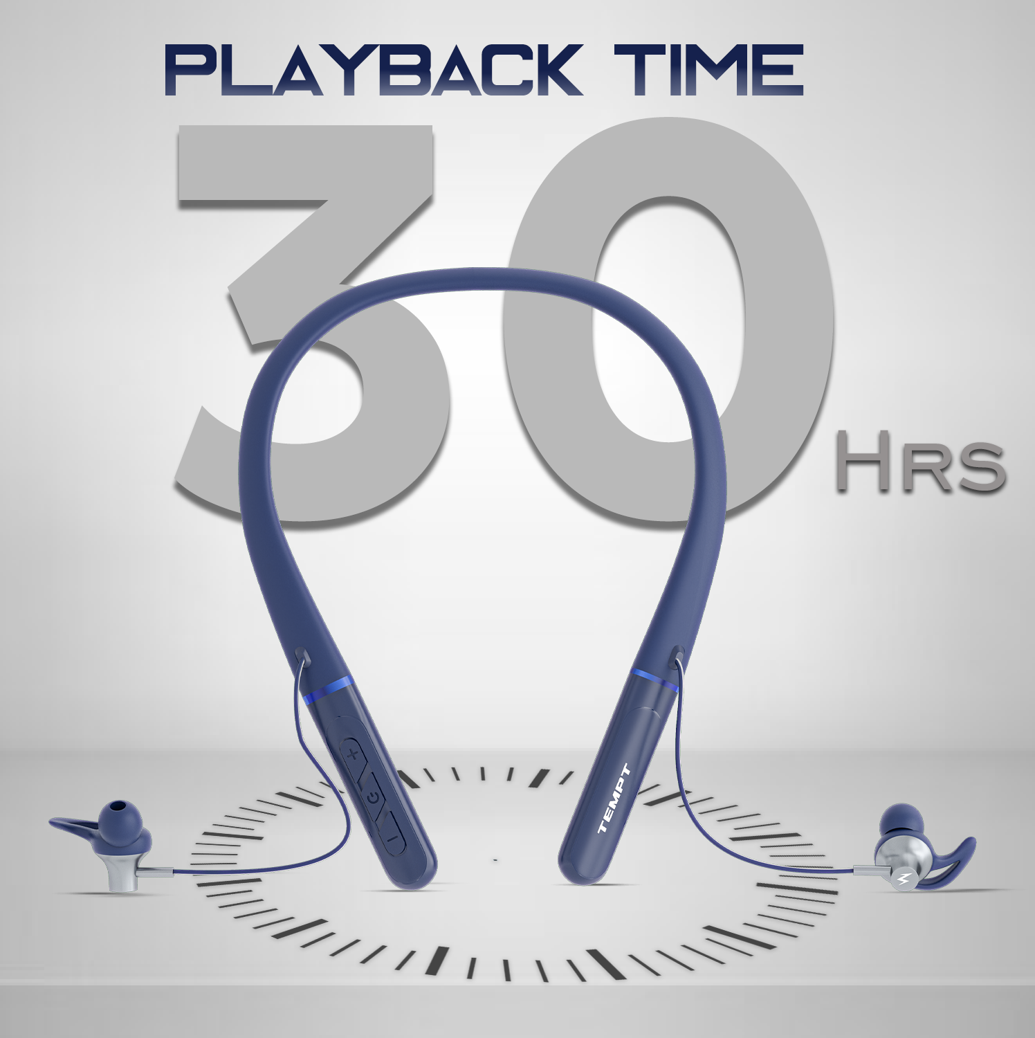Tempt Spirit Bluetooth Neckband - Blue