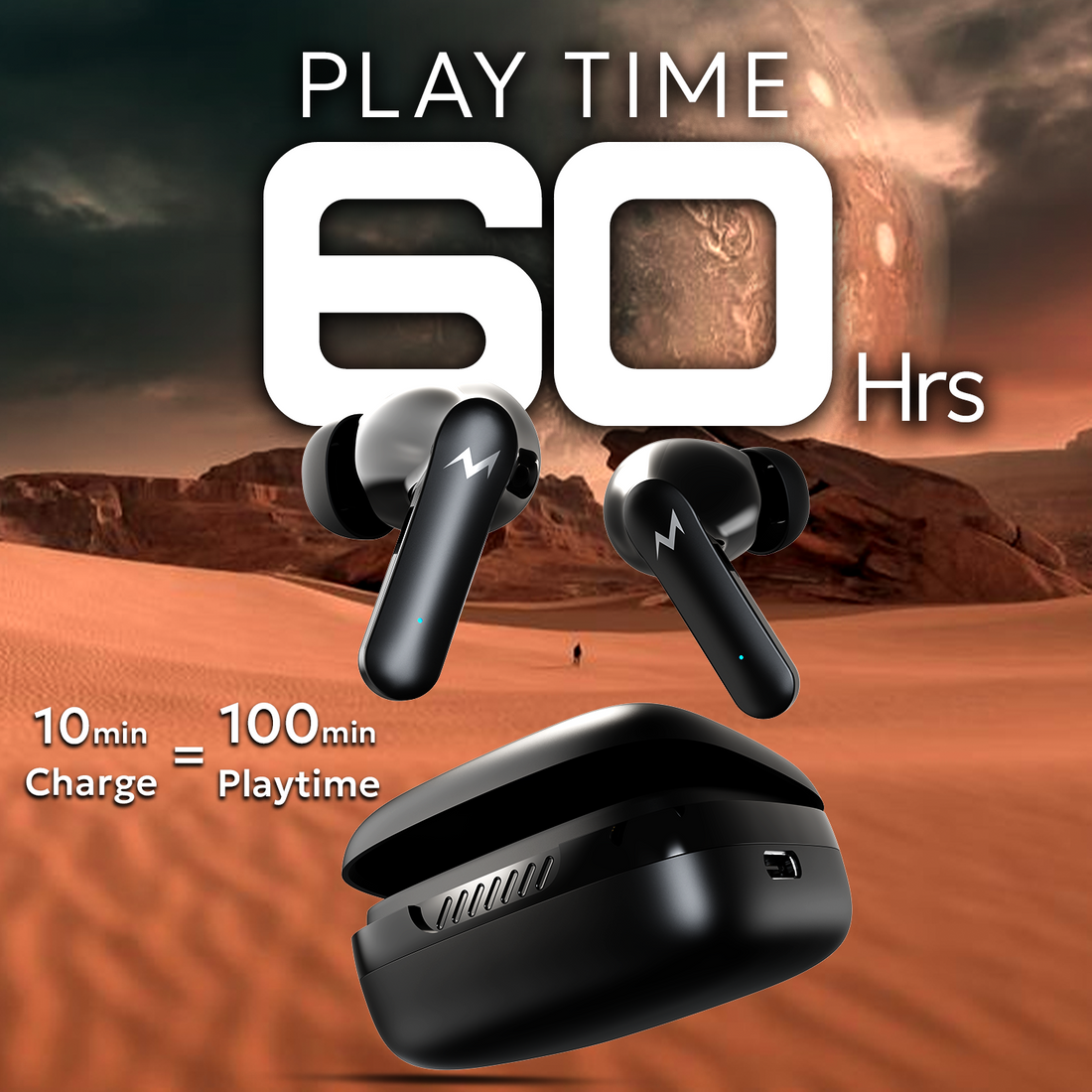 Tempt Thunder X True Wireless Earbuds
