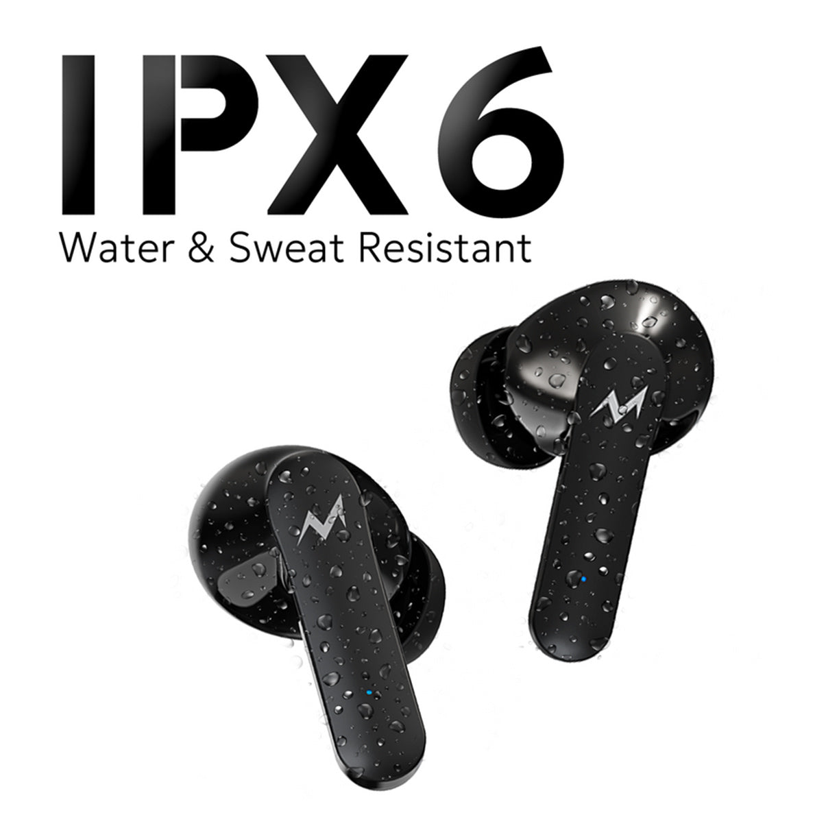 Tempt Thunder X True Wireless Earbuds - Black