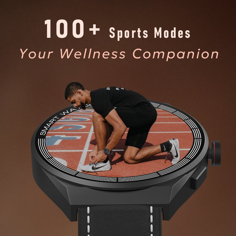 Tempt Edge Pro Smart Watch for Men & Women - Black